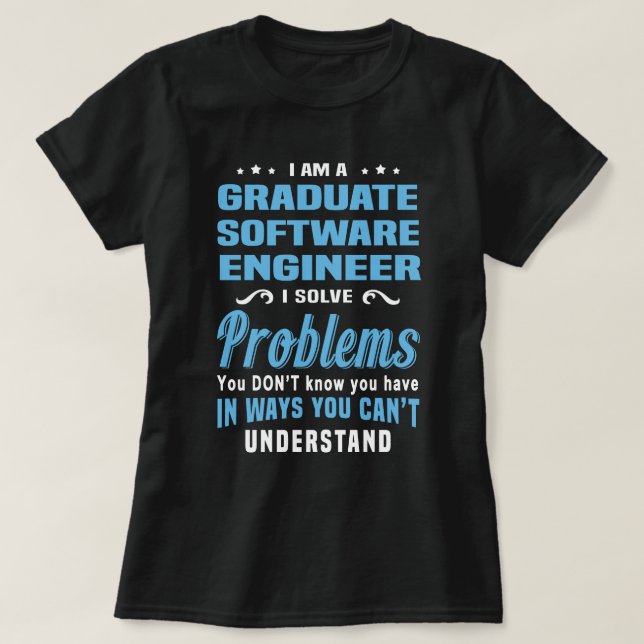 Camiseta Engenheiro de software formando (Frente do Design)