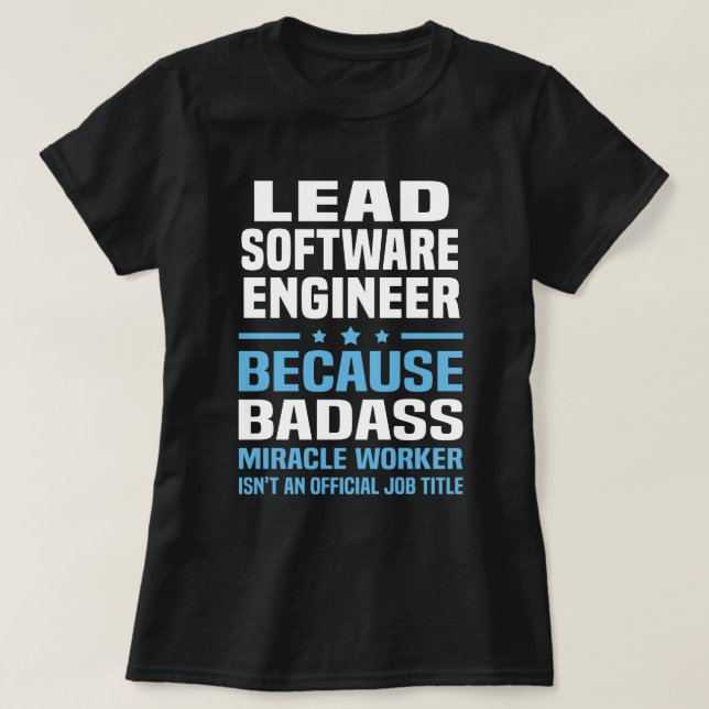 Camiseta Engenheiro de software líder (Frente do Design)