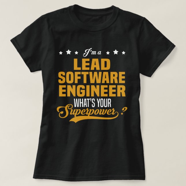 Camiseta Engenheiro de software líder (Frente do Design)