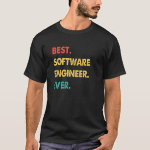 Camiseta Engenheiro de software Retro Melhor Engenheiro de