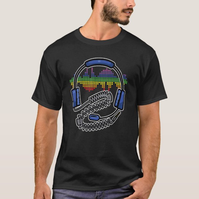 Camiseta Engenheiro de som Áudio Wave Áudio Engenheiro Músi (Frente)