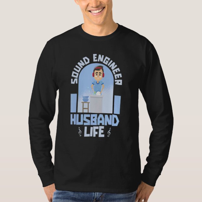 Camiseta Engenheiro De Som Do Produtor Do Engenheiro De Áud (Frente)