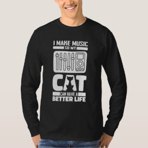 Camiseta Engenheiro de Som Gato Produtor - Estúdio Engenhei