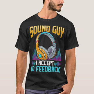 Camiseta Engenheiro de som Sarcastic Fones de ouvido Caras 