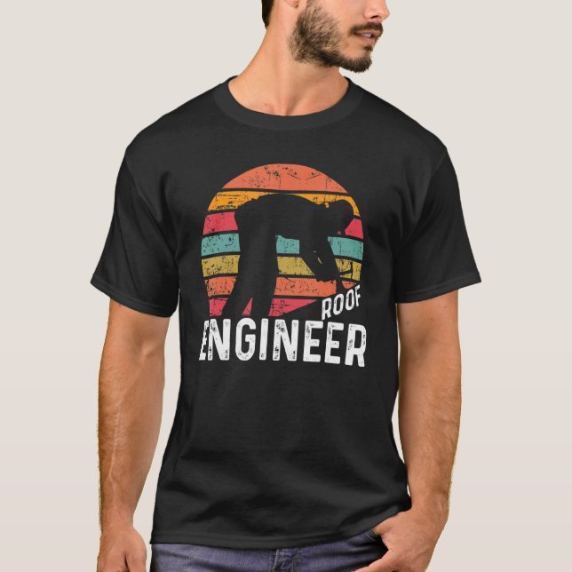 Camiseta Engenheiro de telhado (Frente)