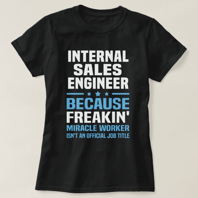 Camiseta Engenheiro de vendas internas (Frente do Design)