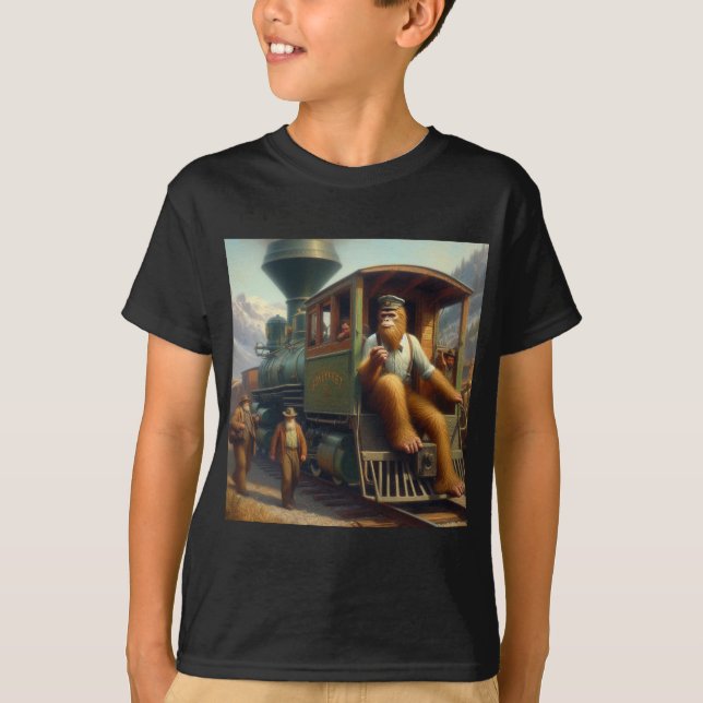 Camiseta Engenheiro do comboio com pé-direito (Frente)