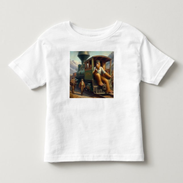 Camiseta Engenheiro do comboio com pé-direito (Frente)