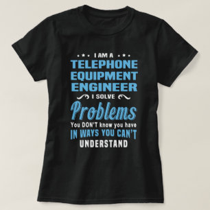 Camiseta Engenheiro do equipamento de telefone