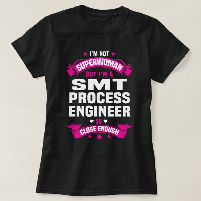 Camiseta Engenheiro do processo SMT (Frente do Design)