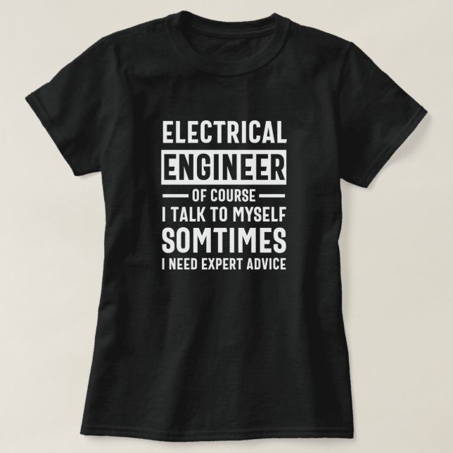 Camiseta Engenheiro elétrico (Frente do Design)