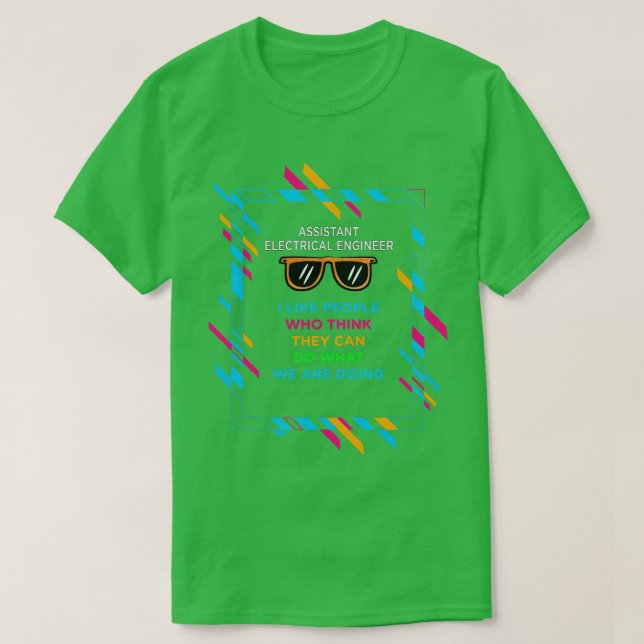 CAMISETA ENGENHEIRO ELÉTRICO ASSISTENTE (Frente do Design)