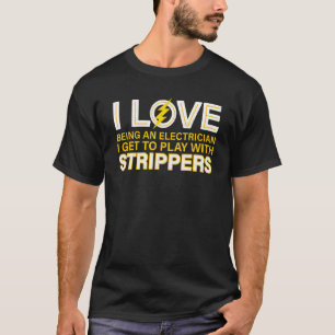 Camiseta Engenheiro Elétrico Homens Mulheres Lineman