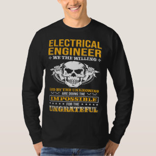 Camiseta Engenheiro Elétrico Nós Os Dispostos Lineman Elétr