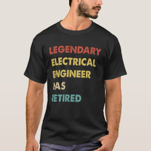 Camiseta Engenheiro Elétrico Retroativo Aposentado