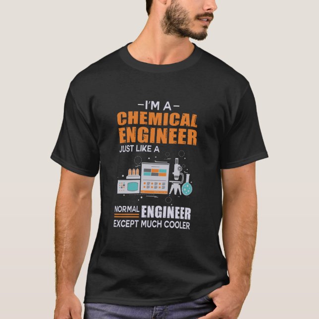 Camiseta Engenheiro Eu Sou Um Engenheiro Químico (Frente)