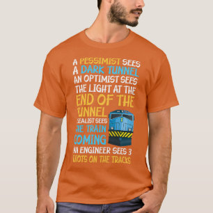 Camiseta Engenheiro Funny Railroad, Oferta 3 Idiotas No