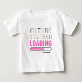 Camiseta Engenheiro Futuro Carregando Unisex Personalizado