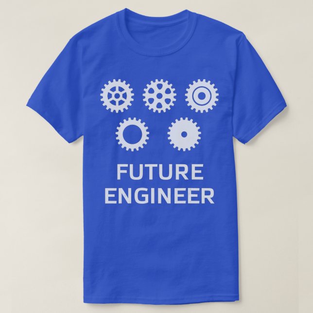 Camiseta Engenheiro Futuro para Crianças e ns (Frente do Design)