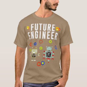 Camiseta Engenheiro Futuro Robô Robótica Adultos Criança