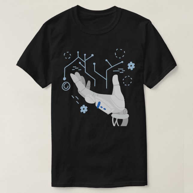 Camiseta Engenheiro G de Programação de AI Robô de Aprendiz (Frente do Design)