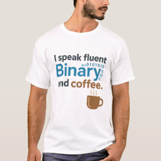 Camiseta Engenheiro, Humor do Programador: Binário e Café
