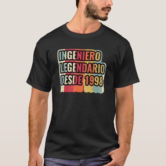 Camiseta Engenheiro Lendário Desde 1998   Engenheiro (Frente)
