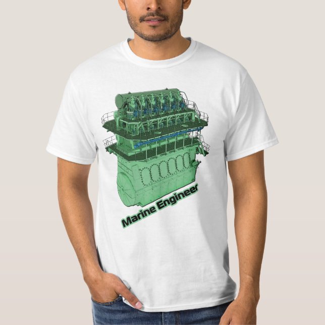 Camiseta Engenheiro marinho (HOMEM) - branco (Frente)