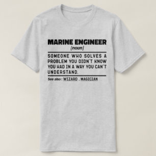 Camiseta Engenheiro marinho Pai Mariner de Engenharia Nouoc