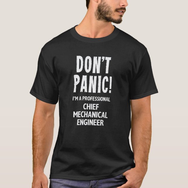 Camiseta Engenheiro Mecânico Chefe de Oficina (Frente)