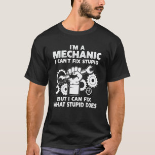 Camiseta Engenheiro Mecânico de Carros Homens Mulheres Pai
