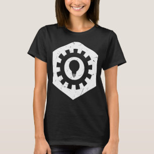 Camiseta Engenheiro mecânico de engrenagens de engenharia d