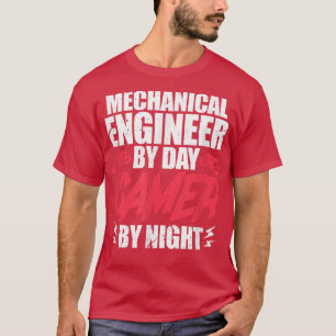 Camiseta Engenheiro Mecânico De Jogos Por Jogador Diário Pe