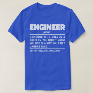 Camiseta Engenheiro Noun Husband Engenharia de Pais Sarcást