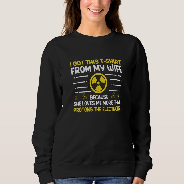 Camiseta Engenheiro Nuclear Prótons Elétrons Radiação (Frente)