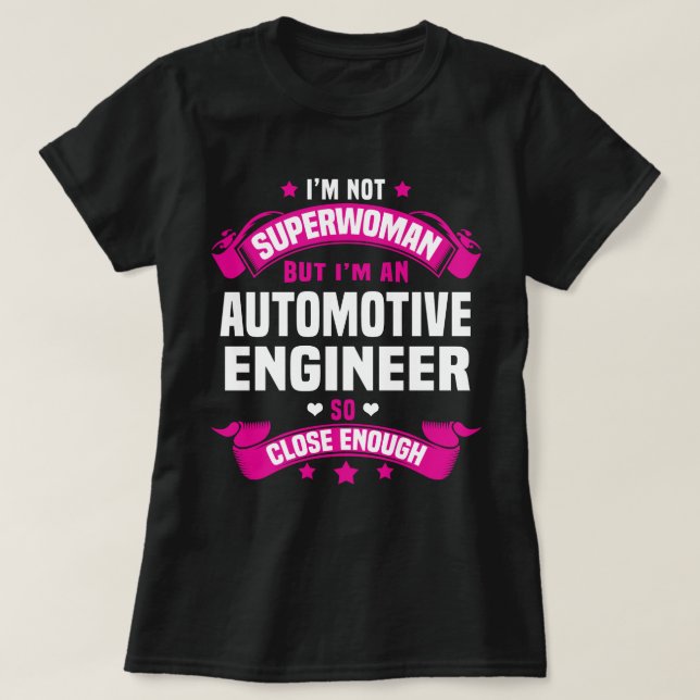 Camiseta Engenheiro para automóveis (Frente do Design)