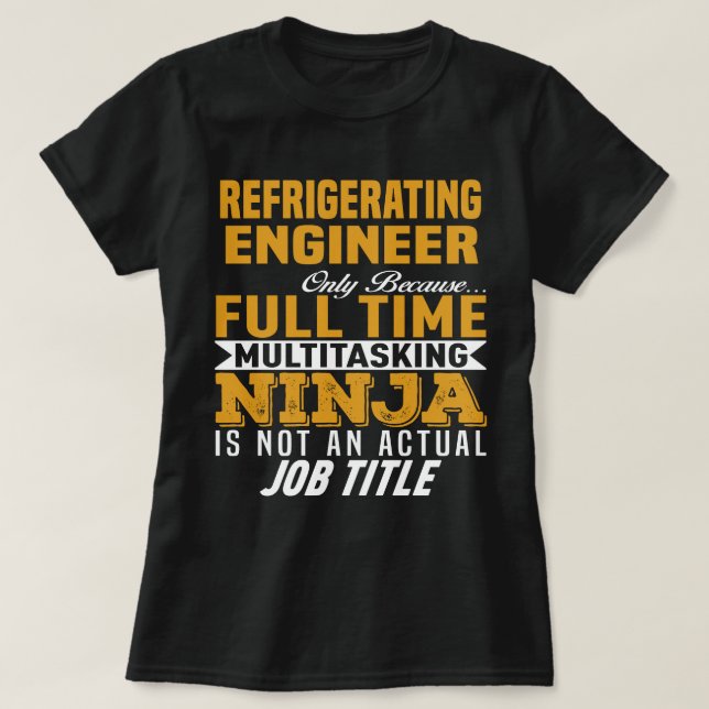 Camiseta Engenheiro para refrigeração (Frente do Design)