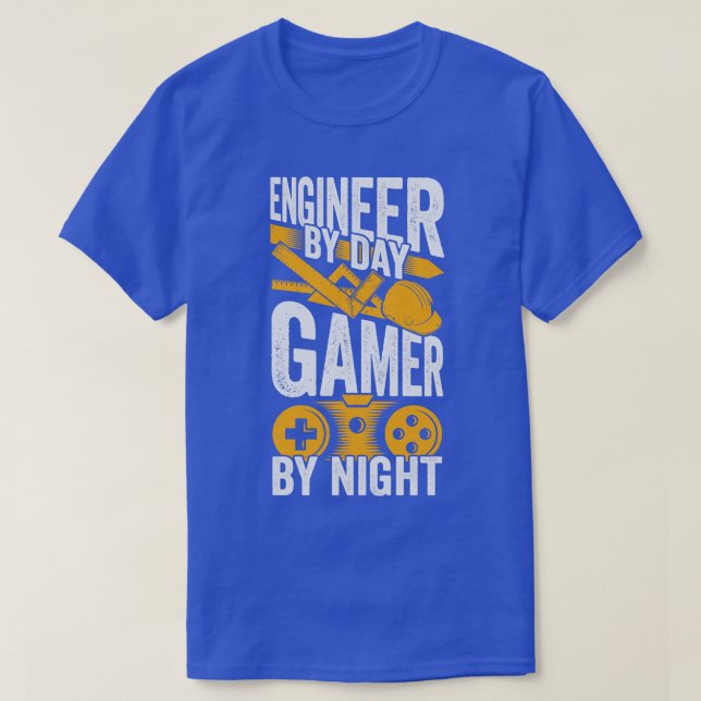 Camiseta Engenheiro Por Dia À Noite (Frente do Design)