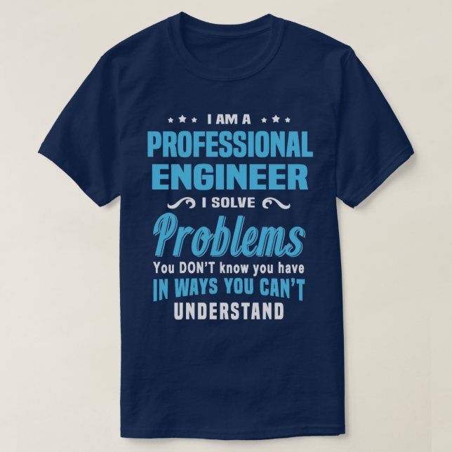 Camiseta Engenheiro profissional 4 (Frente do Design)