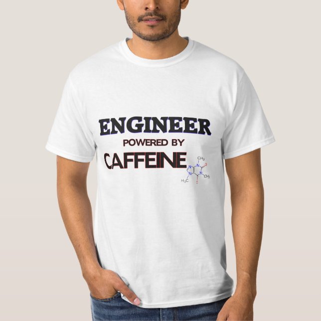 Camiseta Engenheiro psto pela cafeína (Frente)
