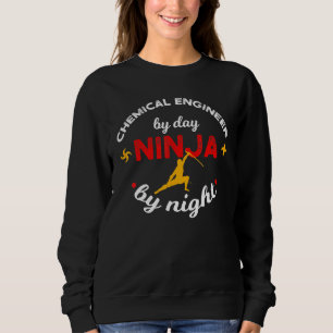 Camiseta Engenheiro Químico de Dia Ninja à Noite