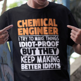 Camiseta Engenheiro Químico Eu Tento Fazer As Coisas Engraç