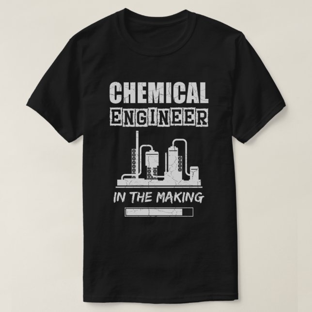 Camiseta Engenheiro químico no fazer, textura granulada (Frente do Design)