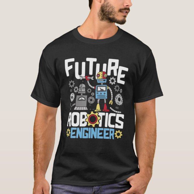 Camiseta Engenheiro Robótico Futuro - Lover Robot de Engenh (Frente)