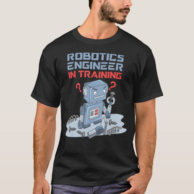 Camiseta Engenheiro Robótico Para Treinamento De Robô Engra (Frente)