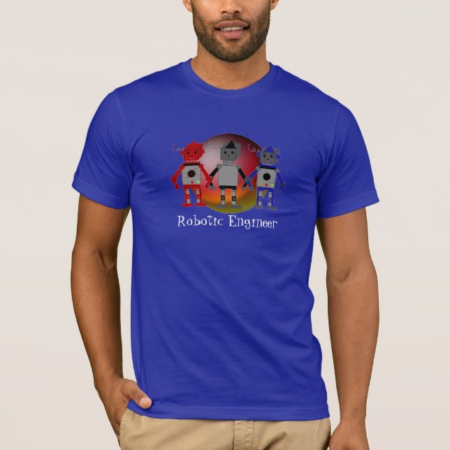 Camiseta Engenheiro Robótico - Robôs (Frente)