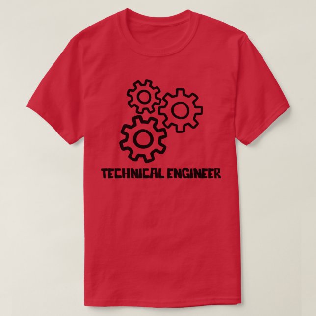 Camiseta Engenheiro técnico (Frente do Design)