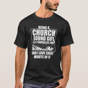 Camiseta Engenheiro técnico de áudio Minuto de Cara de som