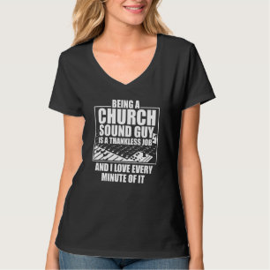 Camiseta Engenheiro técnico de áudio Minuto de Cara de som 