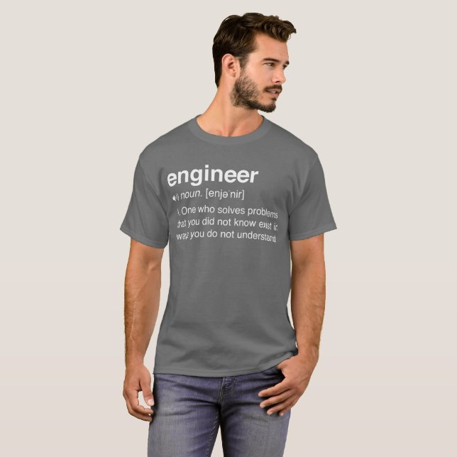 Camiseta Engenheiro um quem resolve problemas (Frente Completa)